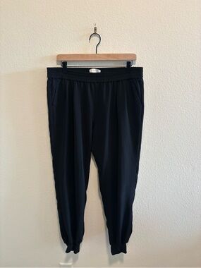 Joie Black Elastic-Waist Casual Joggers